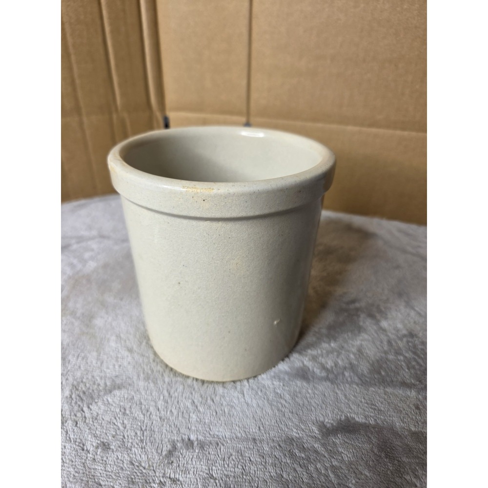 Robinson Ransbottom Roseville Ohio Stoneware Crock 1 Qt Low Classic RRP